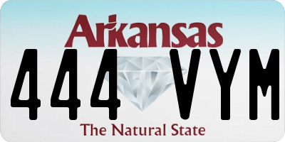 AR license plate 444VYM