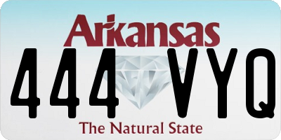 AR license plate 444VYQ