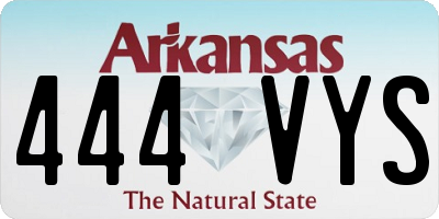 AR license plate 444VYS