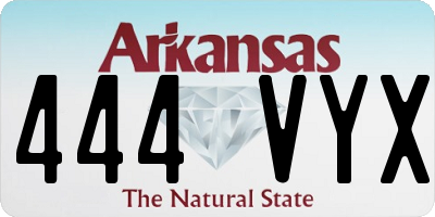 AR license plate 444VYX