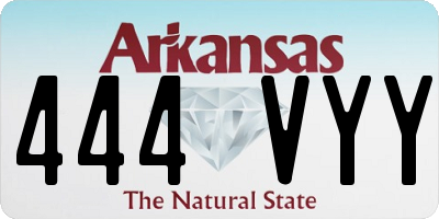 AR license plate 444VYY