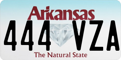 AR license plate 444VZA