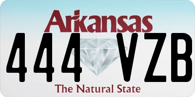 AR license plate 444VZB