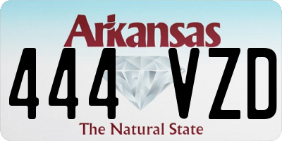 AR license plate 444VZD