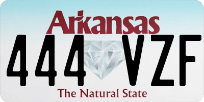 AR license plate 444VZF