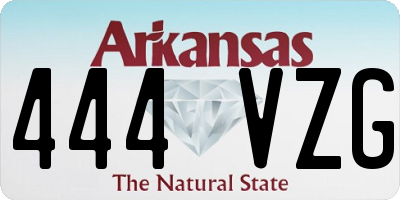 AR license plate 444VZG