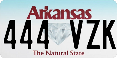 AR license plate 444VZK