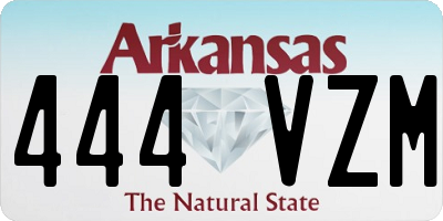AR license plate 444VZM