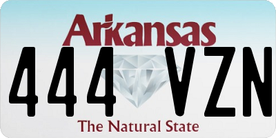 AR license plate 444VZN
