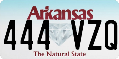 AR license plate 444VZQ
