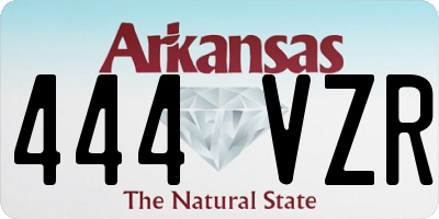 AR license plate 444VZR