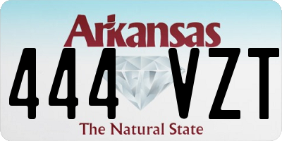 AR license plate 444VZT