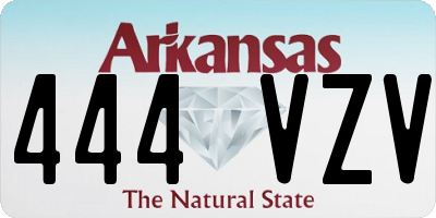 AR license plate 444VZV