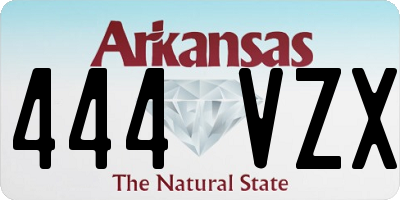 AR license plate 444VZX
