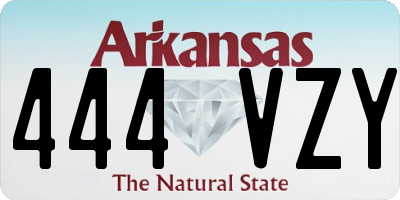 AR license plate 444VZY