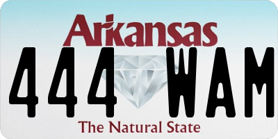 AR license plate 444WAM