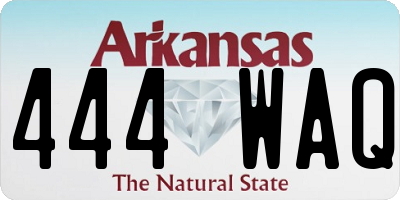 AR license plate 444WAQ