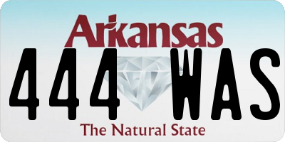 AR license plate 444WAS