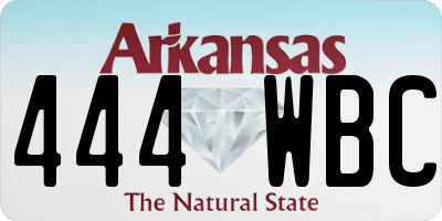 AR license plate 444WBC