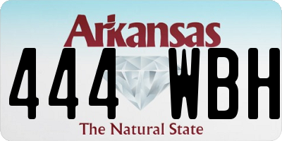 AR license plate 444WBH