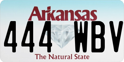 AR license plate 444WBV