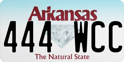 AR license plate 444WCC
