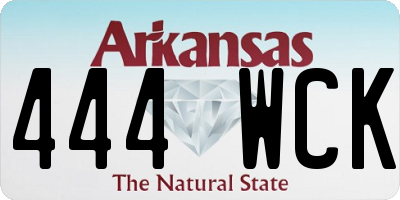 AR license plate 444WCK