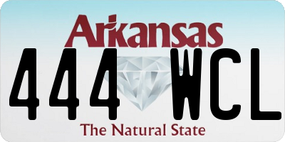 AR license plate 444WCL
