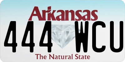 AR license plate 444WCU