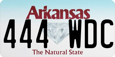 AR license plate 444WDC