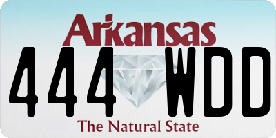 AR license plate 444WDD