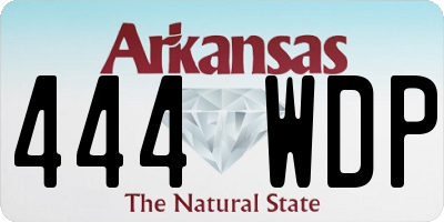 AR license plate 444WDP