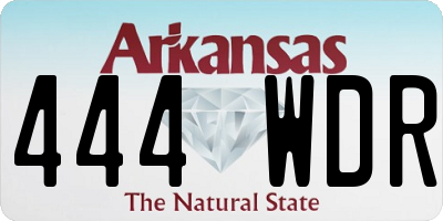 AR license plate 444WDR