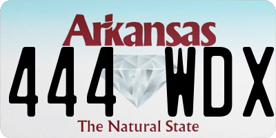 AR license plate 444WDX