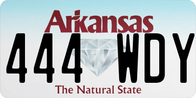 AR license plate 444WDY