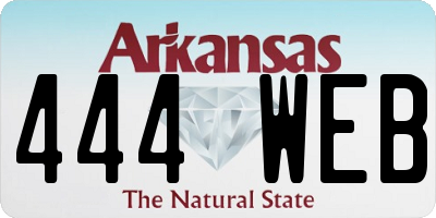 AR license plate 444WEB