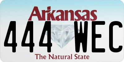 AR license plate 444WEC