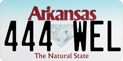 AR license plate 444WEL
