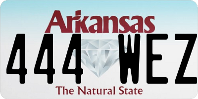 AR license plate 444WEZ