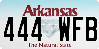 AR license plate 444WFB