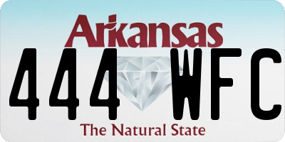 AR license plate 444WFC