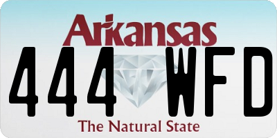 AR license plate 444WFD