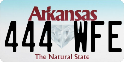 AR license plate 444WFE