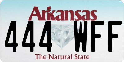 AR license plate 444WFF