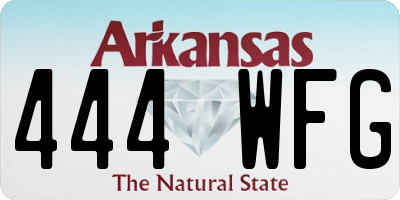 AR license plate 444WFG