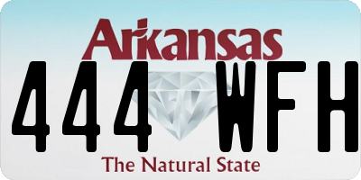 AR license plate 444WFH