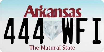 AR license plate 444WFI
