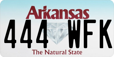 AR license plate 444WFK
