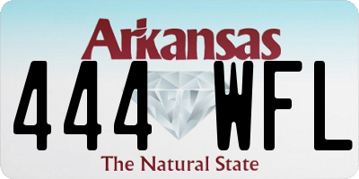 AR license plate 444WFL