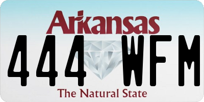 AR license plate 444WFM